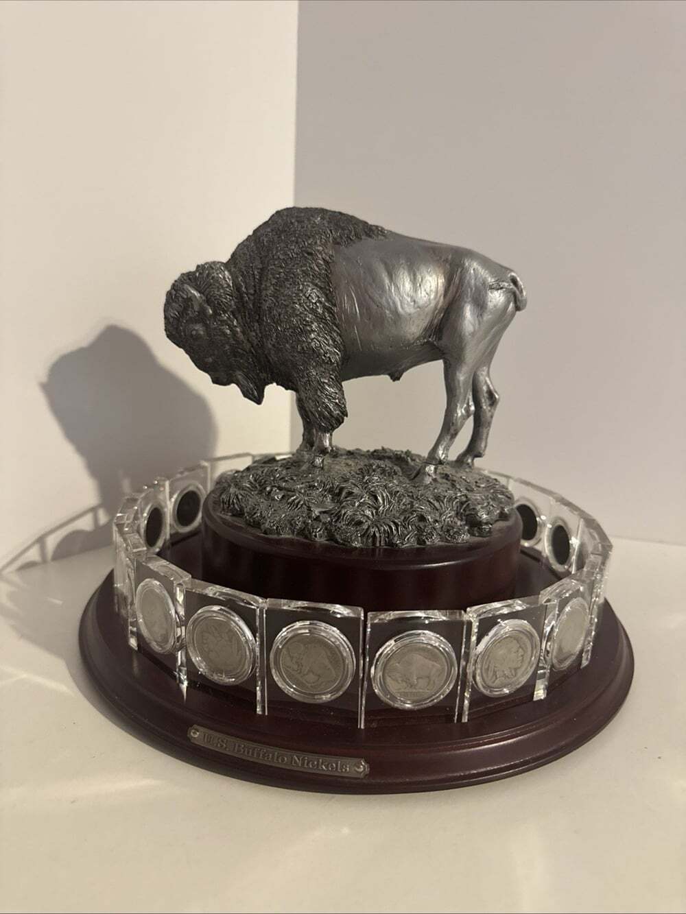 Danbury Mint Revolving Buffalo Nickels Crystal Collection Complete With Nickels